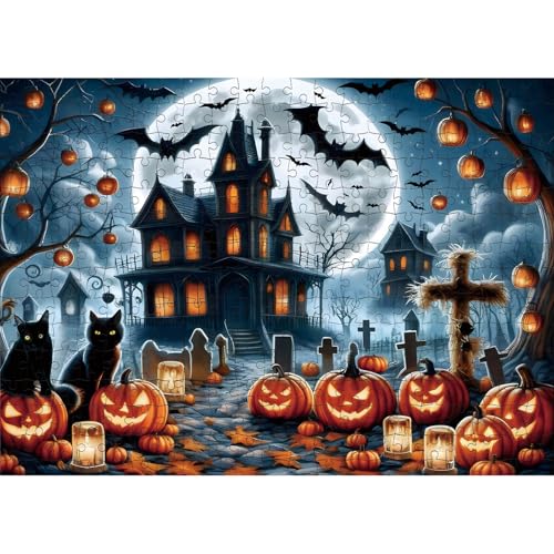 Getatoy Halloween Nightmare Puzzle 1000 Teile für Erwachsene Kinder Horror Gespenst Haus Puzzle für Heimdekoration Spielzeug für 3-8 Jahre Mädchen Junge Geschenk Weihnachten Geburtstag Spielsachen Getatoy Halloween Nightmare Puzzle 1000 Teile für Erwachsene Kinder Horror Gespenst Haus Puzzle für Heimdekoration Spielzeug für 3-8 Jahre Mädchen Junge Geschenk Weihnachten Geburtstag Spielsachen von Getatoy