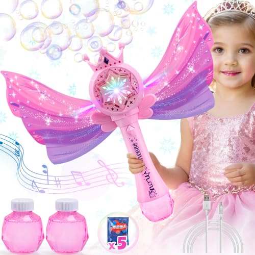 Getatoy Zauberstab Seifenblasenstab Kinder Seifenblasenspielzeug Elektronische Seifenblasenmaschine Blasenspielzeug Hochzeit Outdoor Garten Pool Geburtstag Geschenk für 3-5 Jahre Mädchen Spielzeug Getatoy Zauberstab Seifenblasenstab Kinder Seifenblasenspielzeug Elektronische Seifenblasenmaschine Blasenspielzeug Hochzeit Outdoor Garten Pool Geburtstag Geschenk für 3-5 Jahre Mädchen Spielzeug von Getatoy
