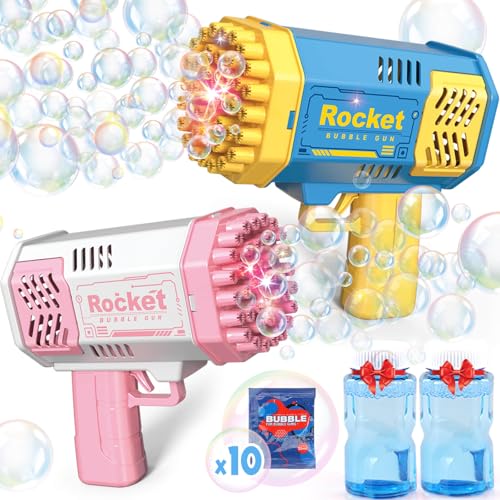 Seifenblasenmaschine Spielzeug für 3-8 Jahre alte Jungen Mädchen - 2 Pack Seifenblasenpistole für Kleinkinder, Outdoor-Hochzeit, Geburtstagsgeschenke, Spielzeug für Kinder Seifenblasenmaschine Spielzeug für 3-8 Jahre alte Jungen Mädchen - 2 Pack Seifenblasenpistole für Kleinkinder, Outdoor-Hochzeit, Geburtstagsgeschenke, Spielzeug für Kinder von Getatoy