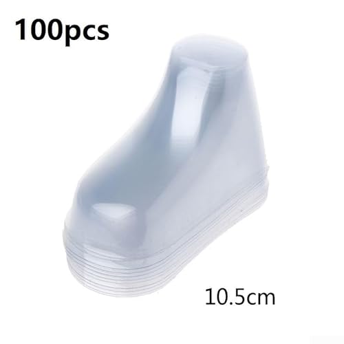 Getdoublerich 10 transparente Babysocken aus PVC-Kunststoff zum Präsentieren von Schuhen (100 Stück, 10,5 cm) von Getdoublerich