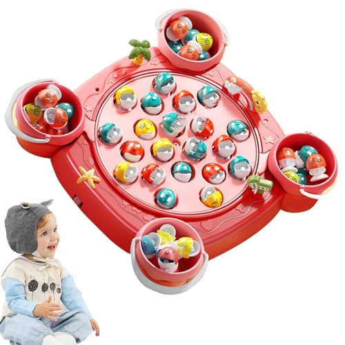 Geteawily Angelspielzeug für Kleinkinder, Angel- und Fangspielzeug | Magnetisches Angelspielzeug für Kinder mit Musik - Rotierendes Brett, Motorik-Angelspiele, interaktives Partyspiel für Kinder Geteawily Angelspielzeug für Kleinkinder, Angel- und Fangspielzeug | Magnetisches Angelspielzeug für Kinder mit Musik - Rotierendes Brett, Motorik-Angelspiele, interaktives Partyspiel für Kinder von Geteawily