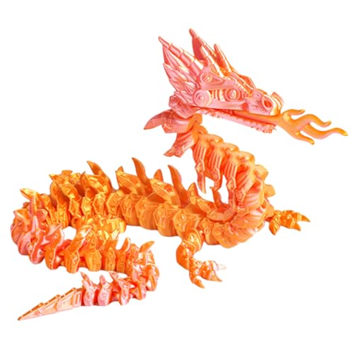 Geteawily Artikulierter Drache | Zappelspielzeug Tier Als Schreibtisch Deko,Feuer Drache Sensorik Spielzeug Flexible Sammelfiguren für Schreibtisch Bücherregal Raumdekoration Geteawily Artikulierter Drache | Zappelspielzeug Tier Als Schreibtisch Deko,Feuer Drache Sensorik Spielzeug Flexible Sammelfiguren für Schreibtisch Bücherregal Raumdekoration von Geteawily