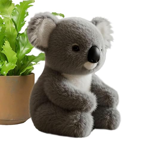 Geteawily Beschwerte Koala Plüschtiere - Plüschtier Koala Freund Weicher Kuschelbegleiter, Beruhigendes Wurfkissen Deko Für Schlafzimmer Wohnzimmer Schlafen Reisen, Urlaub, Geburtstag, Familie von Geteawily