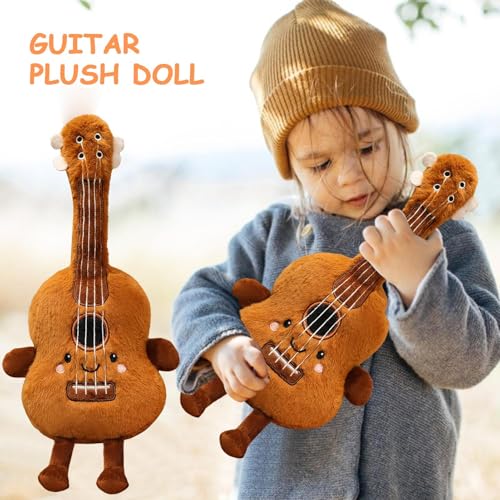 Geteawily Plüsch Gitarren Puppe | Sammelbares Musikinstrument Stofftier,Realistische Plüschpuppe Wohnaccessoire für Jugendliche Mädchen Männer Frauen Erwachsene Geteawily Plüsch Gitarren Puppe | Sammelbares Musikinstrument Stofftier,Realistische Plüschpuppe Wohnaccessoire für Jugendliche Mädchen Männer Frauen Erwachsene von Geteawily