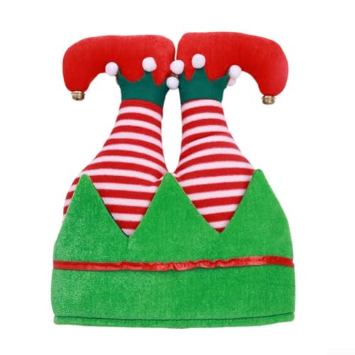 Gettimore Weihnachtlicher Clownhut für Erwachsene, für Urlaubskostüm-Zubehör, um Party-Atmosphäre und Genuss zu verbessern (2) von Gettimore
