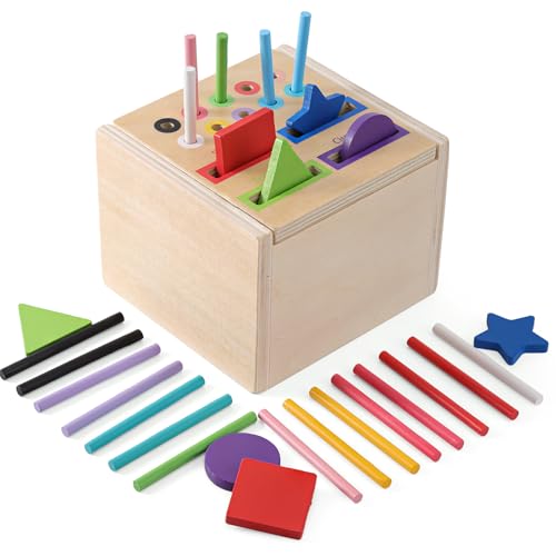 Gezimetie Montessori Spielzeug ab 1 Jahr, Spielzeug ab 1 2 Jahre Mädchen Jungen, Holz Montessori Spielzeug 1 2 3 Jahre, Kleinkind Sensorik Spielzeug Baby Motorikspielzeug 1 Stück Gezimetie Montessori Spielzeug ab 1 Jahr, Spielzeug ab 1 2 Jahre Mädchen Jungen, Holz Montessori Spielzeug 1 2 3 Jahre, Kleinkind Sensorik Spielzeug Baby Motorikspielzeug 1 Stück von Gezimetie