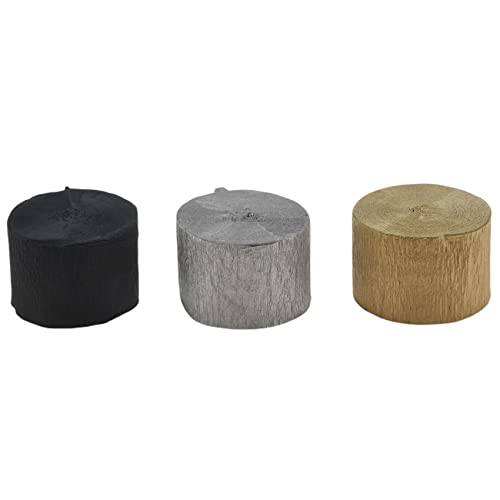 Ggnaxivs Krepppapier Luft Schlangen 12 StüCke Gold Luft Schlangen, Silber und Schwarze Luft Schlangen Dekorationen für Geburtstags Feier Hochzeit Ggnaxivs Krepppapier Luft Schlangen 12 StüCke Gold Luft Schlangen, Silber und Schwarze Luft Schlangen Dekorationen für Geburtstags Feier Hochzeit von Ggnaxivs