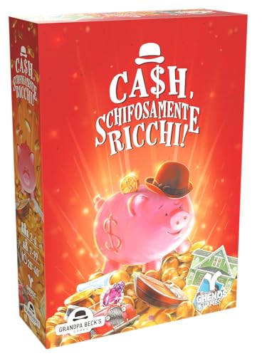 Ghenos Games Cash, Schifrig Reich - Kartenspiel - 2-7 Spieler - 7+ Jahre - 20-40 Minuten von Ghenos Games