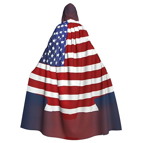 Ghjkfbf Baseball-Umhang mit amerikanischer Flagge, Halloween, mit Kapuze, für Erwachsene, stilvoller Umhang für Karneval, Mottopartys, Cosplays Ghjkfbf Baseball-Umhang mit amerikanischer Flagge, Halloween, mit Kapuze, für Erwachsene, stilvoller Umhang für Karneval, Mottopartys, Cosplays von Ghjkfbf