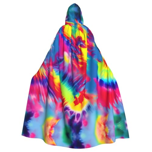 Ghjkfbf Batikmuster-Druck, Halloween, Kapuzenumhang, Erwachsene, stilvoller Umhang für Karneval, Mottopartys, Cosplays Ghjkfbf Batikmuster-Druck, Halloween, Kapuzenumhang, Erwachsene, stilvoller Umhang für Karneval, Mottopartys, Cosplays von Ghjkfbf