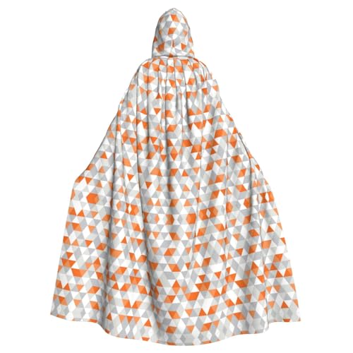 Ghjkfbf Dreiecke Muster Druck Halloween Mantel mit Kapuze Erwachsene stilvolle Umhang für Karneval Themenpartys Cosplay Ghjkfbf Dreiecke Muster Druck Halloween Mantel mit Kapuze Erwachsene stilvolle Umhang für Karneval Themenpartys Cosplay von Ghjkfbf