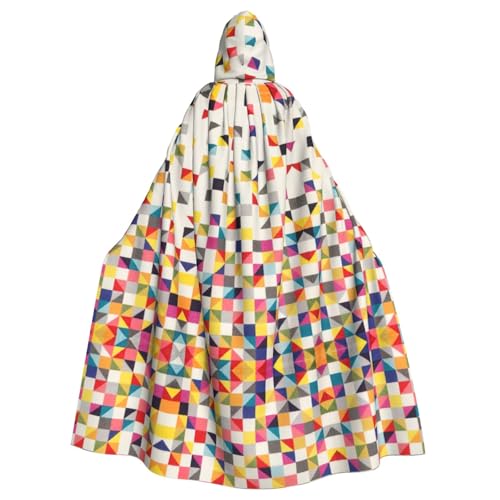 Ghjkfbf Dreieckiger geometrischer Druck, Halloween-Kapuzenumhang für Erwachsene, stilvoller Umhang für Karneval, Mottopartys, Cosplays Ghjkfbf Dreieckiger geometrischer Druck, Halloween-Kapuzenumhang für Erwachsene, stilvoller Umhang für Karneval, Mottopartys, Cosplays von Ghjkfbf