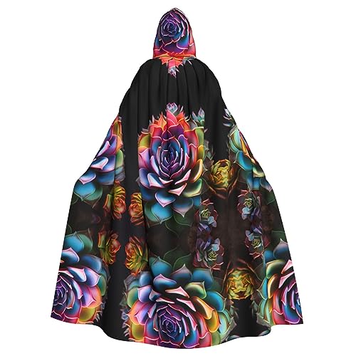 Ghjkfbf Farbenfroher Sukkulenten-Druck, Halloween-Kapuzenumhang für Erwachsene, stilvoller Umhang für Karneval, Motto-Partys, Cosplays Ghjkfbf Farbenfroher Sukkulenten-Druck, Halloween-Kapuzenumhang für Erwachsene, stilvoller Umhang für Karneval, Motto-Partys, Cosplays von Ghjkfbf