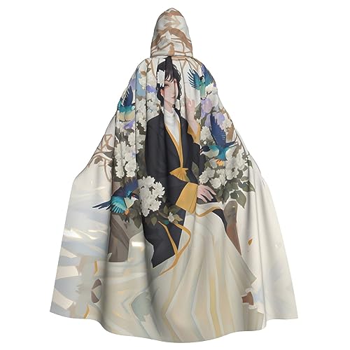 Ghjkfbf Gardenia Kapuzenumhang mit Blumenmotiv und Vögeln, für Erwachsene, stilvoller Umhang für Karneval, Mottopartys, Cosplays Ghjkfbf Gardenia Kapuzenumhang mit Blumenmotiv und Vögeln, für Erwachsene, stilvoller Umhang für Karneval, Mottopartys, Cosplays von Ghjkfbf