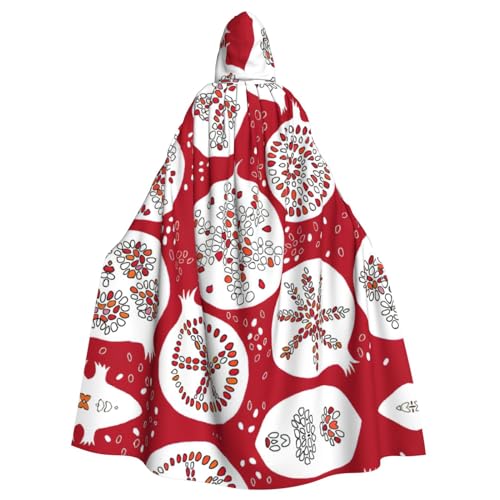 Ghjkfbf Granatapfel-Malerei-Druck, Halloween, Kapuzenumhang, Erwachsene, stilvoller Umhang für Karneval, Mottopartys, Cosplays Ghjkfbf Granatapfel-Malerei-Druck, Halloween, Kapuzenumhang, Erwachsene, stilvoller Umhang für Karneval, Mottopartys, Cosplays von Ghjkfbf