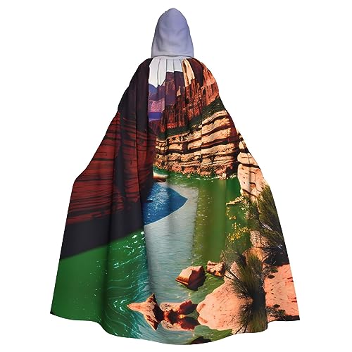 Ghjkfbf Grand Canyon Kapuzenumhang für Erwachsene, stilvoll, für Karneval, Motto-Partys, Cosplays von Ghjkfbf