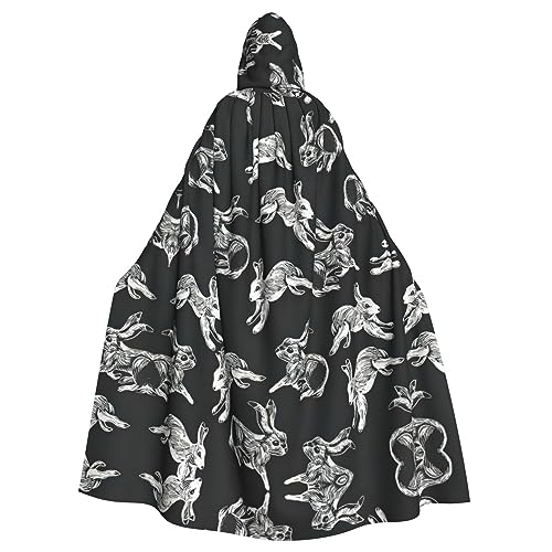 Ghjkfbf Halloween-Kapuzenumhang mit Hasen-Motiv, für Erwachsene, stilvoll, für Karneval, Mottopartys, Cosplays Ghjkfbf Halloween-Kapuzenumhang mit Hasen-Motiv, für Erwachsene, stilvoll, für Karneval, Mottopartys, Cosplays von Ghjkfbf