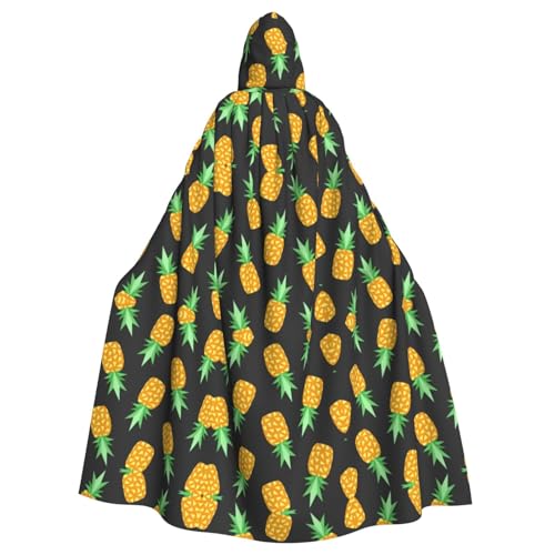 Ghjkfbf Halloween-Kapuzenumhang mit gelbem Ananas-Druck, für Erwachsene, stilvoller Umhang für Karneval, Mottopartys, Cosplays Ghjkfbf Halloween-Kapuzenumhang mit gelbem Ananas-Druck, für Erwachsene, stilvoller Umhang für Karneval, Mottopartys, Cosplays von Ghjkfbf