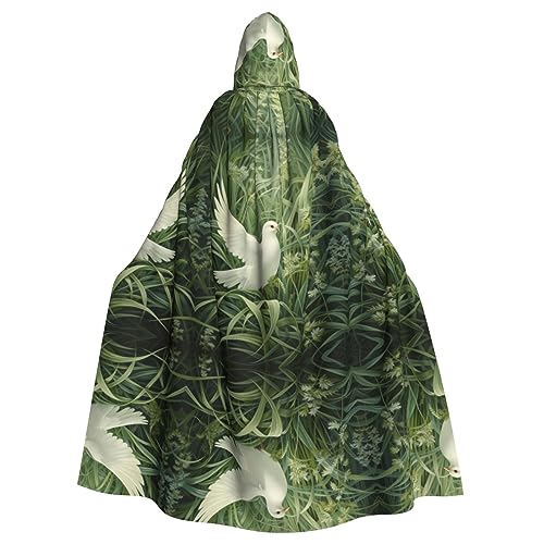 Ghjkfbf Halloween-Umhang mit Kapuze und Gras- und Tauben-Druck, für Erwachsene, stilvoller Umhang für Karneval, Motto-Partys, Cosplays Ghjkfbf Halloween-Umhang mit Kapuze und Gras- und Tauben-Druck, für Erwachsene, stilvoller Umhang für Karneval, Motto-Partys, Cosplays von Ghjkfbf