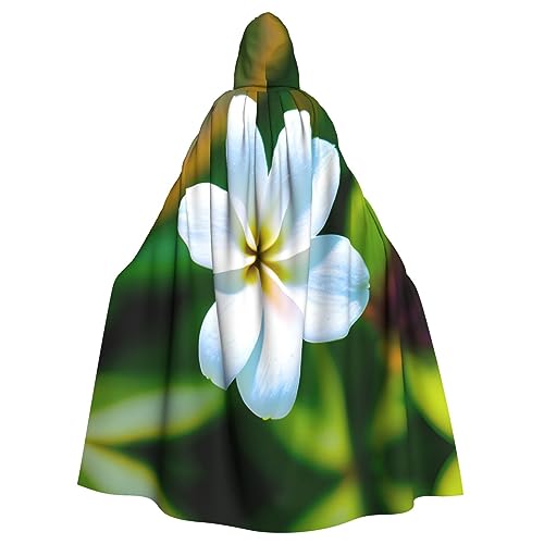 Ghjkfbf Hawaii Flower 1 Print Halloween Kapuzenumhang Erwachsene Stilvoller Umhang für Karneval Mottopartys Cosplays von Ghjkfbf