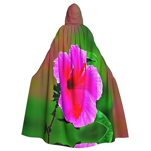 Ghjkfbf Hibiskus-Blumenmuster-Druck, Halloween, Kapuzenumhang, Erwachsene, stilvoller Umhang für Karneval, Mottopartys, Cosplays Ghjkfbf Hibiskus-Blumenmuster-Druck, Halloween, Kapuzenumhang, Erwachsene, stilvoller Umhang für Karneval, Mottopartys, Cosplays von Ghjkfbf