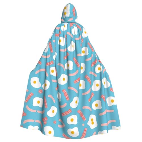 Ghjkfbf Kapuzenumhang für Erwachsene, Motiv: Hot Dog, Eier-Muster, für Halloween, Karneval, Mottopartys, Cosplays Ghjkfbf Kapuzenumhang für Erwachsene, Motiv: Hot Dog, Eier-Muster, für Halloween, Karneval, Mottopartys, Cosplays von Ghjkfbf