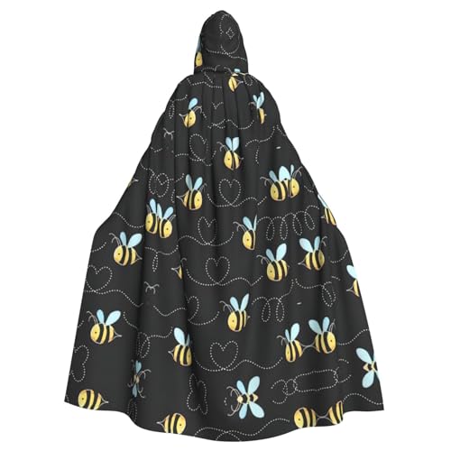 Ghjkfbf Kapuzenumhang mit Bienen-Motiv, für Erwachsene, stilvoll, für Karneval, Motto-Partys, Cosplays von Ghjkfbf