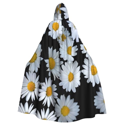 Ghjkfbf Kapuzenumhang mit Gänseblümchen, weißer Druck, für Erwachsene, stilvoll, für Karneval, Motto-Partys, Cosplays Ghjkfbf Kapuzenumhang mit Gänseblümchen, weißer Druck, für Erwachsene, stilvoll, für Karneval, Motto-Partys, Cosplays von Ghjkfbf