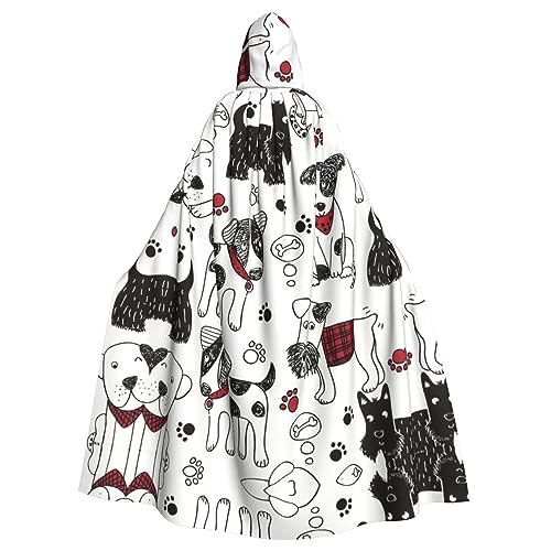 Ghjkfbf Kapuzenumhang mit schönem Hunde-Aufdruck, für Erwachsene, stilvoll, für Karneval, Motto-Partys, Cosplays Ghjkfbf Kapuzenumhang mit schönem Hunde-Aufdruck, für Erwachsene, stilvoll, für Karneval, Motto-Partys, Cosplays von Ghjkfbf