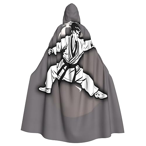 Ghjkfbf Karate-Highkick-Icon-Druck, Halloween-Kapuzenumhang, Erwachsene, stilvoller Umhang für Karneval, Mottopartys, Cosplays Ghjkfbf Karate-Highkick-Icon-Druck, Halloween-Kapuzenumhang, Erwachsene, stilvoller Umhang für Karneval, Mottopartys, Cosplays von Ghjkfbf