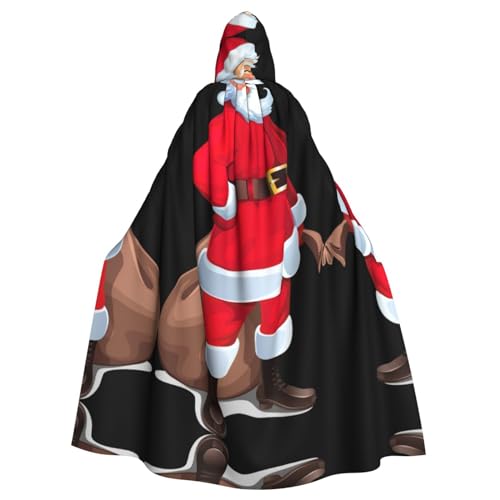 Ghjkfbf Niedlicher Weihnachtsmann-Druck, Halloween-Kapuzenumhang, Erwachsene, stilvoller Umhang für Karneval, Mottopartys, Cosplays Ghjkfbf Niedlicher Weihnachtsmann-Druck, Halloween-Kapuzenumhang, Erwachsene, stilvoller Umhang für Karneval, Mottopartys, Cosplays von Ghjkfbf