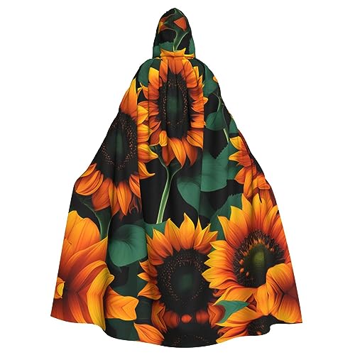Ghjkfbf Orangefarbene Sonnenblumen-Wandtapete, Druck, Halloween, Kapuzenumhang, Erwachsene, stilvoller Umhang für Karneval, Motto-Partys, Cosplays Ghjkfbf Orangefarbene Sonnenblumen-Wandtapete, Druck, Halloween, Kapuzenumhang, Erwachsene, stilvoller Umhang für Karneval, Motto-Partys, Cosplays von Ghjkfbf
