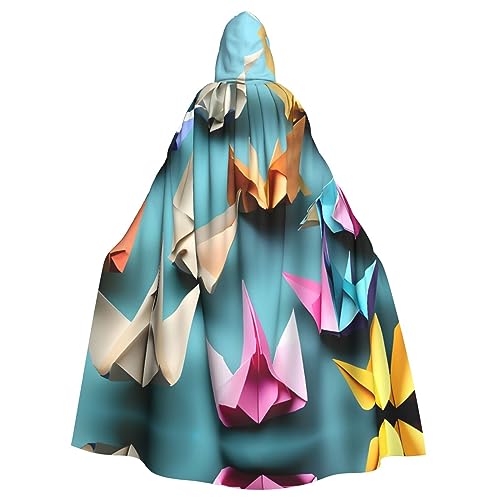 Ghjkfbf Origami-Papier-Kranich-Druck, Halloween-Kapuzenumhang für Erwachsene, stilvoller Umhang für Karneval, Motto-Partys, Cosplays Ghjkfbf Origami-Papier-Kranich-Druck, Halloween-Kapuzenumhang für Erwachsene, stilvoller Umhang für Karneval, Motto-Partys, Cosplays von Ghjkfbf