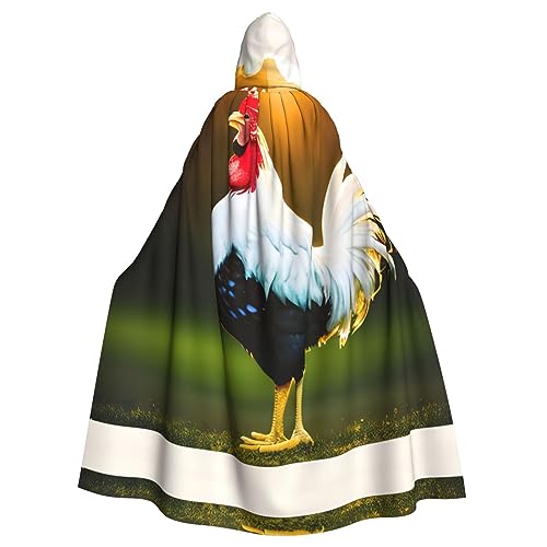 Ghjkfbf Shine-Hahn-Aufdruck, Halloween-Kapuzenumhang für Erwachsene, stilvoller Umhang für Karneval, Mottopartys, Cosplays Ghjkfbf Shine-Hahn-Aufdruck, Halloween-Kapuzenumhang für Erwachsene, stilvoller Umhang für Karneval, Mottopartys, Cosplays von Ghjkfbf