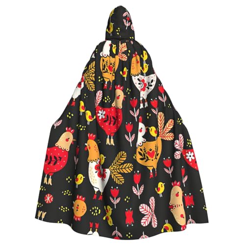 Ghjkfbf Süßer Hahn-Aufdruck, Halloween-Kapuzenumhang für Erwachsene, stilvoller Umhang für Karneval, Motto-Partys, Cosplays Ghjkfbf Süßer Hahn-Aufdruck, Halloween-Kapuzenumhang für Erwachsene, stilvoller Umhang für Karneval, Motto-Partys, Cosplays von Ghjkfbf