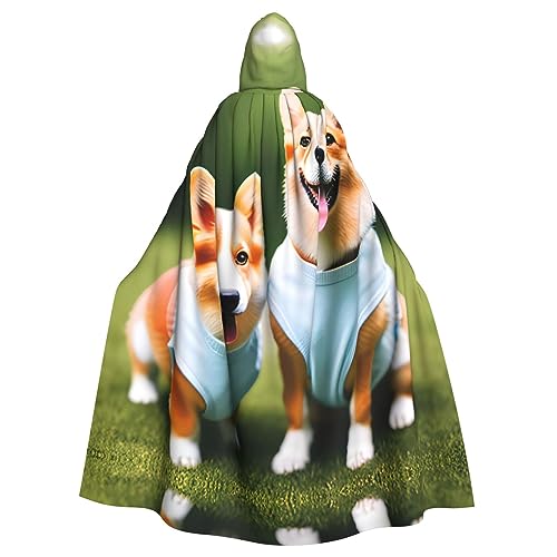 Ghjkfbf Tragen Sie Kleidung, Corgi-Hunde-Druck, Halloween-Kapuzenumhang für Erwachsene, stilvoller Umhang für Karneval, Motto-Partys, Cosplays Ghjkfbf Tragen Sie Kleidung, Corgi-Hunde-Druck, Halloween-Kapuzenumhang für Erwachsene, stilvoller Umhang für Karneval, Motto-Partys, Cosplays von Ghjkfbf