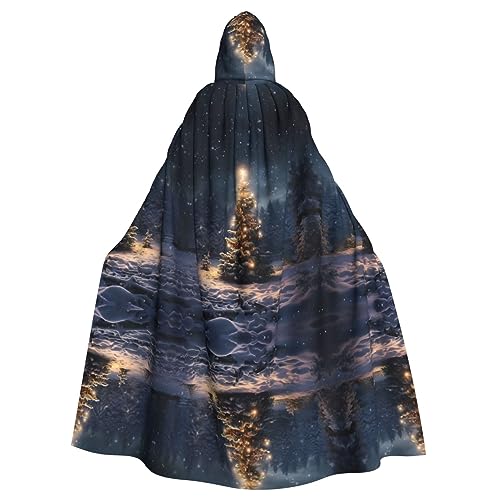 Ghjkfbf Umhang mit Kapuze und Weihnachtsbaum, Schneemuster, für Erwachsene, stilvoller Umhang für Karneval, Mottopartys, Cosplays Ghjkfbf Umhang mit Kapuze und Weihnachtsbaum, Schneemuster, für Erwachsene, stilvoller Umhang für Karneval, Mottopartys, Cosplays von Ghjkfbf