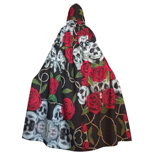 Ghjkfbf Umhang mit Rosen-Motiv, Totenkopfaugen, Halloween, mit Kapuze, für Erwachsene, stilvoll, für Karneval, Motto-Partys, Cosplays Ghjkfbf Umhang mit Rosen-Motiv, Totenkopfaugen, Halloween, mit Kapuze, für Erwachsene, stilvoll, für Karneval, Motto-Partys, Cosplays von Ghjkfbf