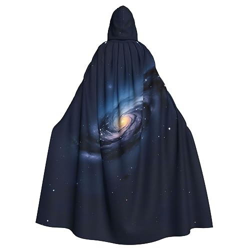 Ghjkfbf Universe Milky Way Galaxy-Druck, Halloween, Kapuzenumhang, Erwachsene, stilvoller Umhang für Karneval, Motto-Partys, Cosplays von Ghjkfbf