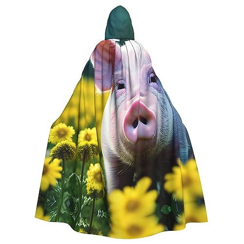 Ghjkfbf Vergewaltigungsblumen-Schweine-Druck, Halloween, Kapuzenumhang, Erwachsene, stilvoller Umhang für Karneval, Mottopartys, Cosplays Ghjkfbf Vergewaltigungsblumen-Schweine-Druck, Halloween, Kapuzenumhang, Erwachsene, stilvoller Umhang für Karneval, Mottopartys, Cosplays von Ghjkfbf