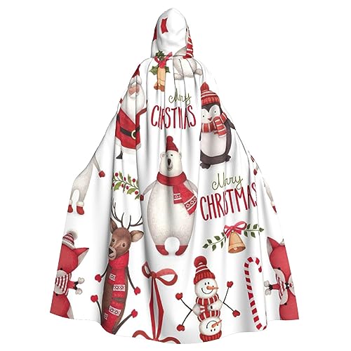 Ghjkfbf Weihnachtsmann-Druck, Halloween, Kapuzenumhang, Erwachsene, stilvoller Umhang für Karneval, Mottopartys, Cosplays Ghjkfbf Weihnachtsmann-Druck, Halloween, Kapuzenumhang, Erwachsene, stilvoller Umhang für Karneval, Mottopartys, Cosplays von Ghjkfbf