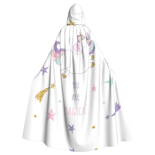 Ghjkfbf You Are Magical Print Halloween Kapuzenumhang für Erwachsene, stilvoller Umhang für Karneval, Mottopartys, Cosplays Ghjkfbf You Are Magical Print Halloween Kapuzenumhang für Erwachsene, stilvoller Umhang für Karneval, Mottopartys, Cosplays von Ghjkfbf