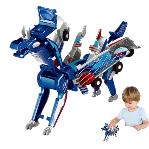 2-in-1 transformierende Auto Dinosaurier-Kleinkindfahrzeug für interaktives Spiel, langlebiges Design mit beweglichen Flügeln, Bildungsspielzeug für im Alter von 3 bis 5 Jahren, Innen-/Outdoor- von Ghjkldha