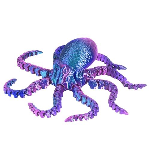3D Octopus Figur, Spielzeug Octopus Figur, Octopus Sammelfigur, fesselnde Unterwasserwunder, exquisite 3D-Oktopus Tauchen Sie mit diesem aufwendig gearbeiteten Spielzeug-Oktopus-Sammelstück in die von Ghjkldha