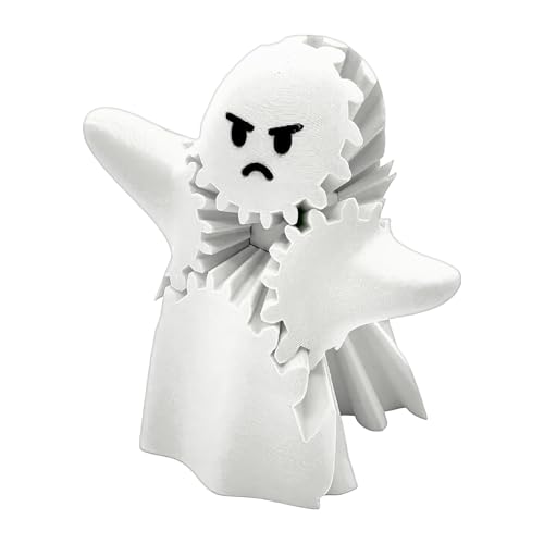 Ausrüstungsspielzeug - Sensorische Geisterfigur Ornament für Schreibtisch und Nachttisch, Stressabbau Halloween -Dekoration mit rotierenden Zahnrädern, Zappelspielzeug für Büro, Studenten, Erwachsene, von Ghjkldha