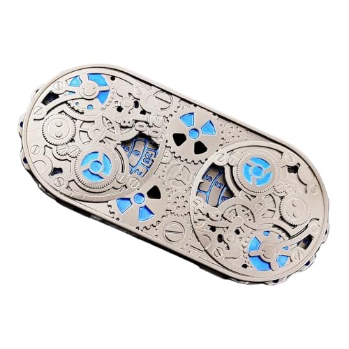 Board Plaything Dice, Role Playing Spinner Dice, Aluminum Alloy Engraved Diced, Smooth Rolling Design, 4.69x2.13 Inches, Set of 6, Perfect for Bars Dorms Travel and Home Nights von Ghjkldha