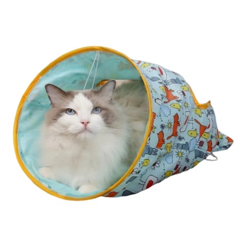 Cat Tubes and Tunnels, Crinkle Paper Interactive Tunnel, Foldable Pet Play Toy, Engaging Indoor Activity Center for Exploration, Exercise, Entertainment, 11.81x19.69x18.5 Inches Cat Tubes and Tunnels, Crinkle Paper Interactive Tunnel, Foldable Pet Play Toy, Engaging Indoor Activity Center for Exploration, Exercise, Entertainment, 11.81x19.69x18.5 Inches von Ghjkldha