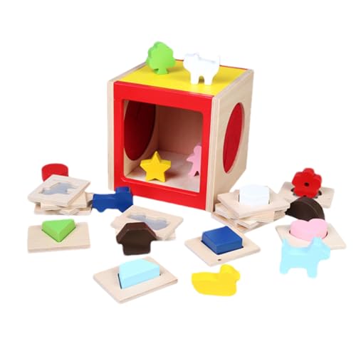 Formen Sortierspiel Aus Holz Für Kleinkinder Ab 12 Monaten,Sensorischer Holzkasten Zum Formen Zuordnen - Lernspielzeug Puzzle Vorschulalter Kinder Motorik Formen Sortierspiel Aus Holz Für Kleinkinder Ab 12 Monaten,Sensorischer Holzkasten Zum Formen Zuordnen - Lernspielzeug Puzzle Vorschulalter Kinder Motorik von Ghjkldha