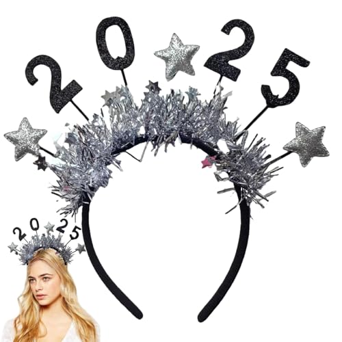 Ghjkldha 2025 Neujahrs-Tiara, Silvester-Party-Stirnbänder, festliches Stirnband, Zubehör, 2025 Feier, Stirnbänder, tolles Neujahrs-Stirnband, glitzerndes Neujahrs-Tiara, Partygeschenke für Neujahr Ghjkldha 2025 Neujahrs-Tiara, Silvester-Party-Stirnbänder, festliches Stirnband, Zubehör, 2025 Feier, Stirnbänder, tolles Neujahrs-Stirnband, glitzerndes Neujahrs-Tiara, Partygeschenke für Neujahr von Ghjkldha