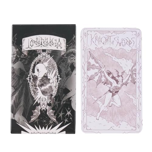 Ghjkldha Abenteuer-Tarot-Deck, 79 Karten-Set, kräftiger Grafikstil, aufschlussreiche Symbolbedeutungen, Wahrsagungskarten, ideal für Partyspiele und spirituelles Lesen auf dem Schreibtisch, 10,3 x 6 Ghjkldha Abenteuer-Tarot-Deck, 79 Karten-Set, kräftiger Grafikstil, aufschlussreiche Symbolbedeutungen, Wahrsagungskarten, ideal für Partyspiele und spirituelles Lesen auf dem Schreibtisch, 10,3 x 6 von Ghjkldha